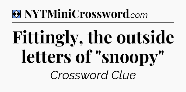 Solution: Fittingly, the outside letters of 
