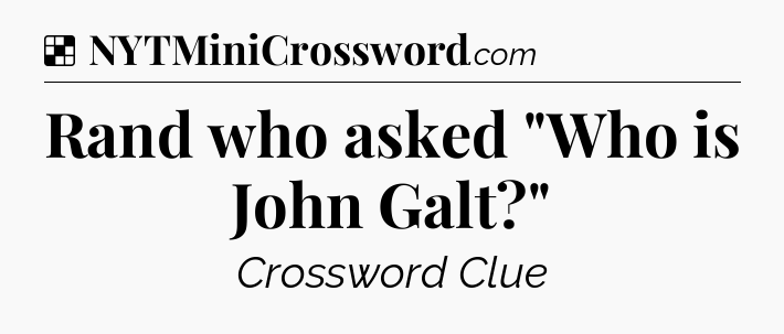 Solution: Rand who asked 