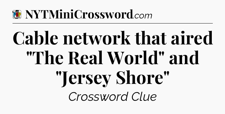 Cable network that aired 