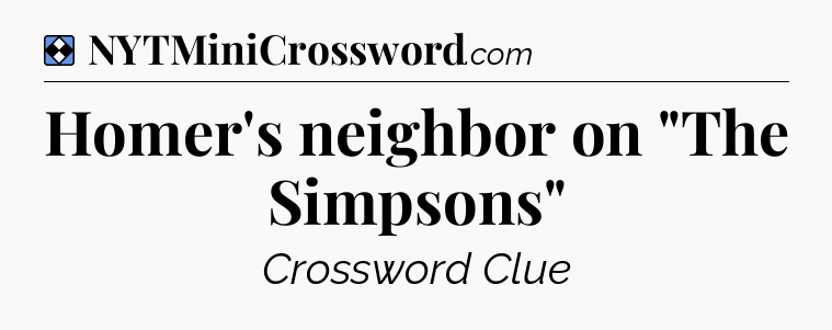 Solution: Homer's neighbor on 