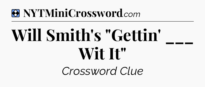 Solution: Will Smith's 