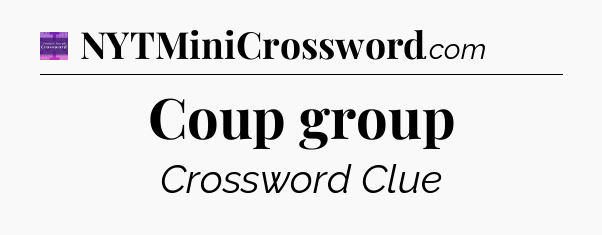 Coup group - Thomas Joseph Crossword