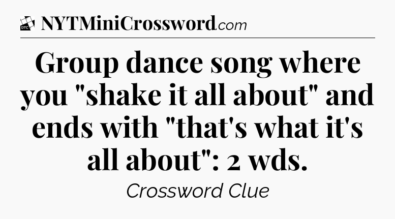 Group dance song where you 