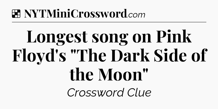 Solution: Longest song on Pink Floyd's 