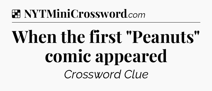 Solution: When the first 