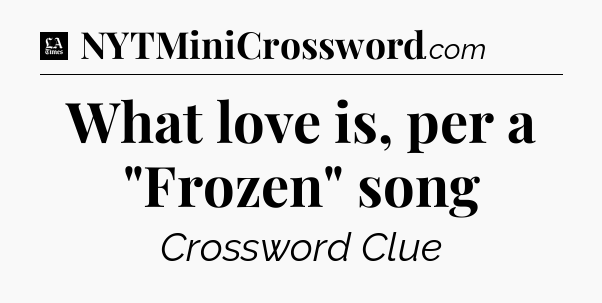 What love is, per a 