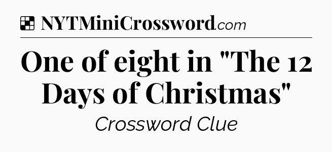 Solution: One of eight in 