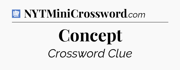 Concept Puzzle Page Crossword Clue