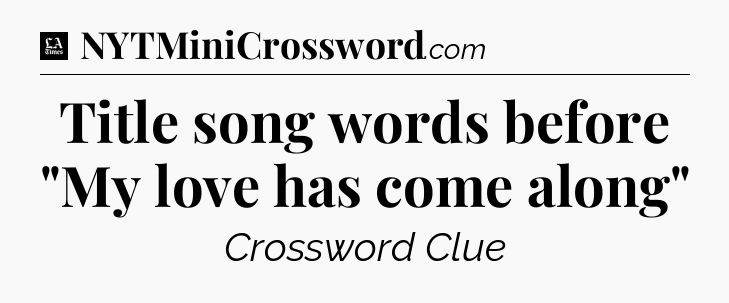 Title song words before 