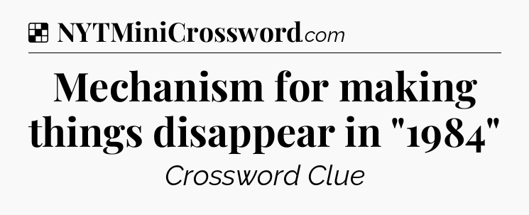 Solution: Mechanism for making things disappear in 