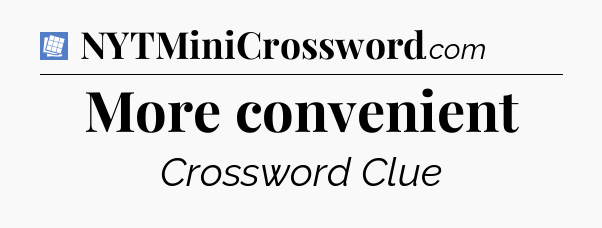 More convenient Puzzle Page Crossword Clue