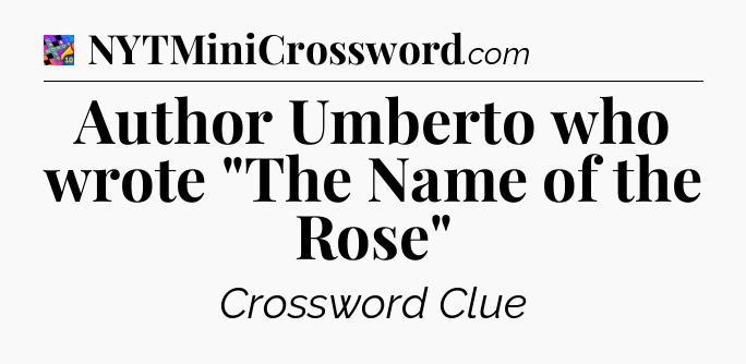 Author Umberto who wrote 