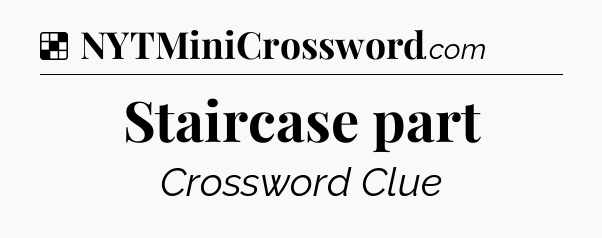 Solution: Staircase part - NYT Crossword