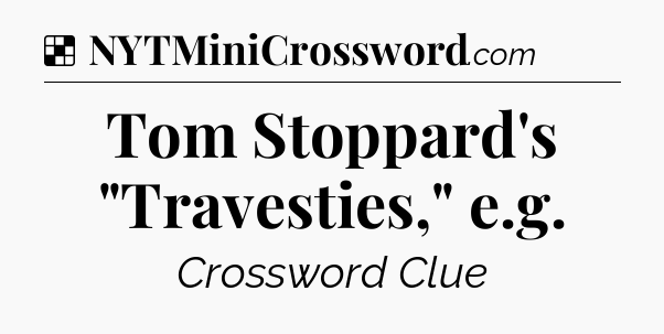 Solution: Tom Stoppard's 