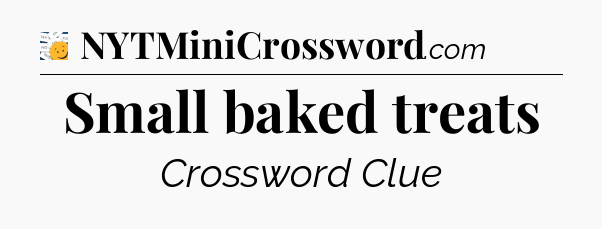 Small baked treats - 7 Little Words