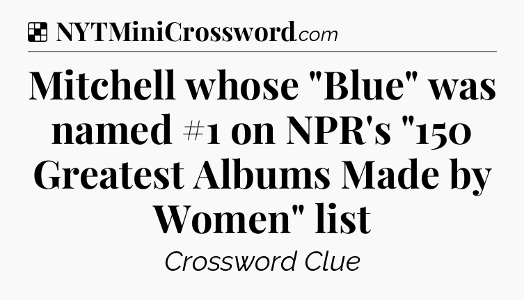 Solution: Mitchell whose 