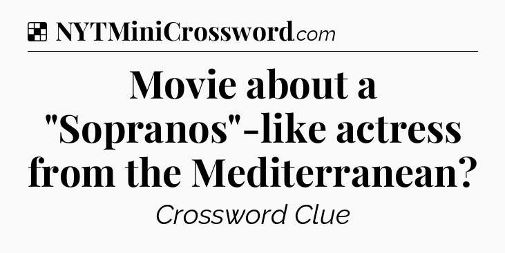 Solution: Movie about a 