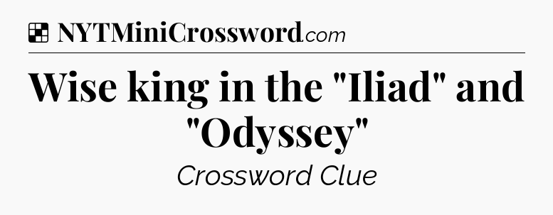 Solution: Wise king in the 