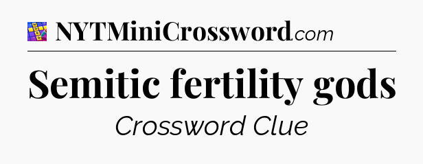 Semitic fertility gods Codycross