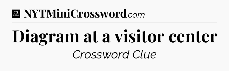 Diagram at a visitor center - LA Times Crossword