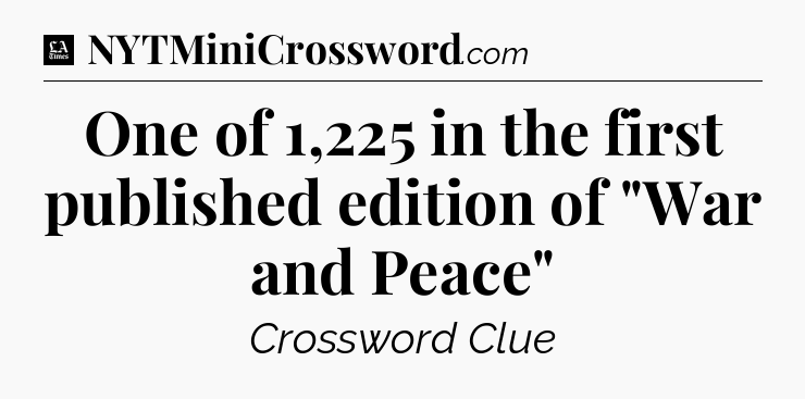 One of 1,225 in the first published edition of 