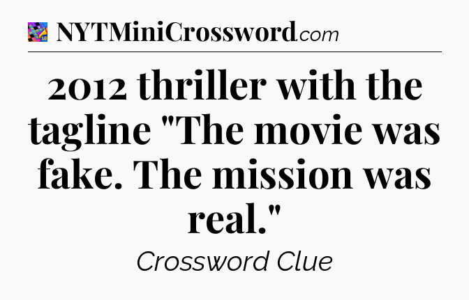 2012 thriller with the tagline 