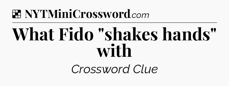 Solution: What Fido 