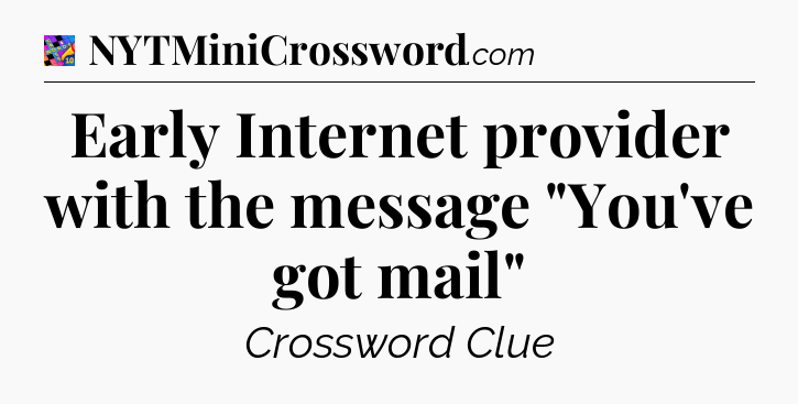 Early Internet provider with the message 