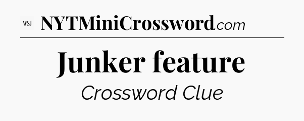 Junker feature - WSJ Crossword
