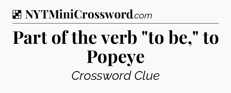 Solution: Part of the verb 