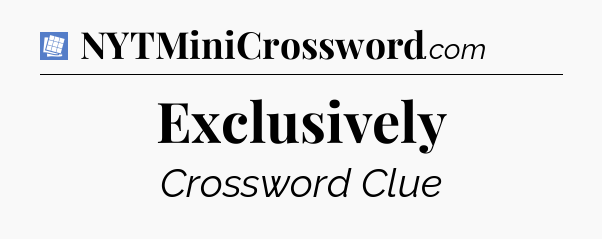 Exclusively Puzzle Page Crossword Clue