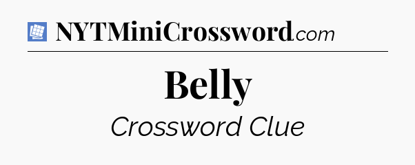 Belly Puzzle Page Crossword Clue