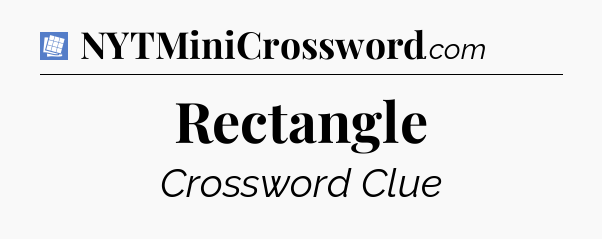 Rectangle Puzzle Page Crossword Clue