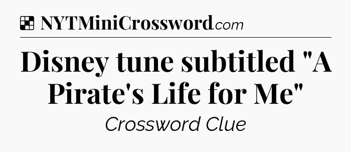 Solution: Disney tune subtitled 