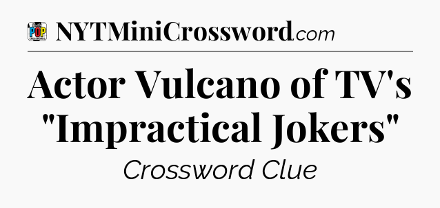 Actor Vulcano of TV's 