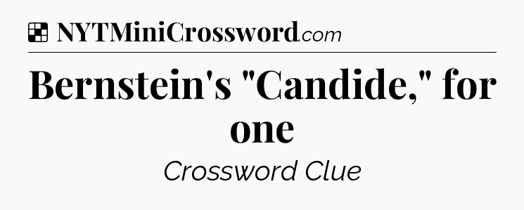 Solution: Bernstein's 