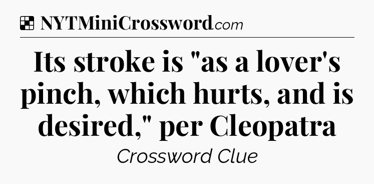 Solution: Its stroke is 
