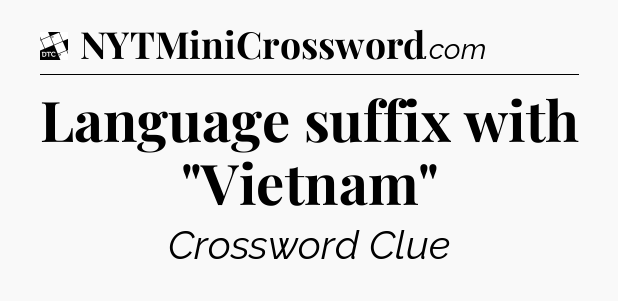 Language suffix with 