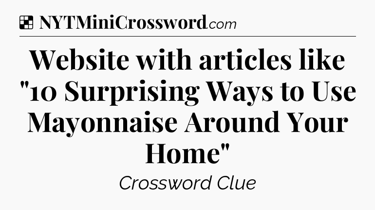 Solution: Website with articles like 