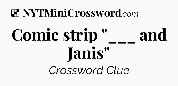 Solution: Comic strip 