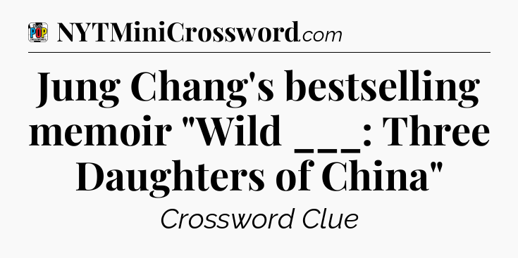 Jung Chang's bestselling memoir 
