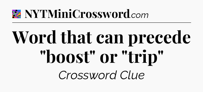 Word that can precede 