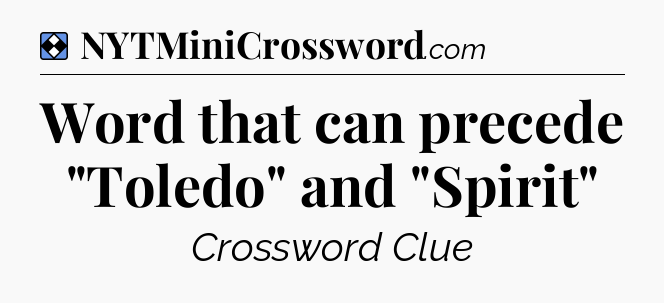 Solution: Word that can precede 
