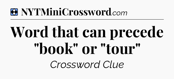 Solution: Word that can precede 