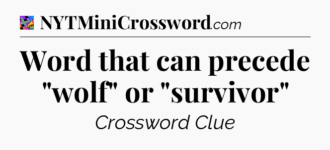 Word that can precede 