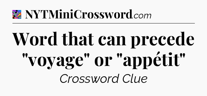 Word that can precede 