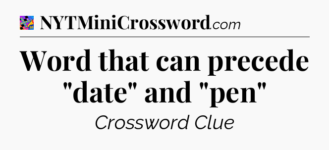 Word that can precede 