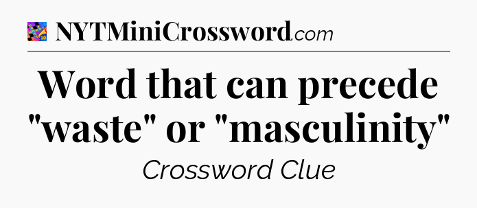 Word that can precede 