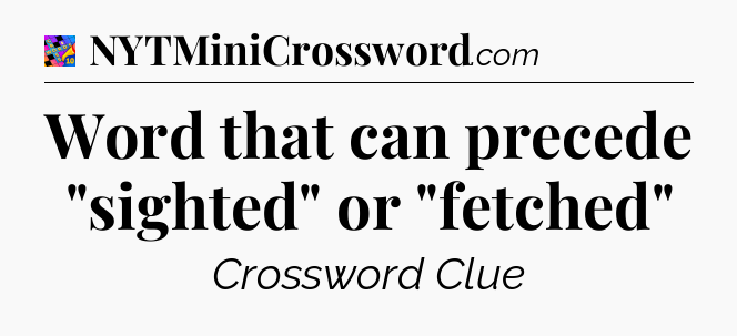 Word that can precede 