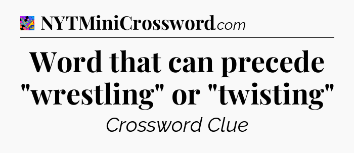 Word that can precede 